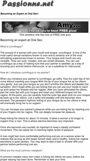 Product picture Become An Expert At Cunnilingus.