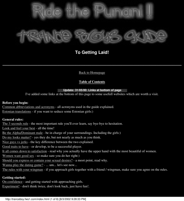 Product picture Guide To Getting Laid.