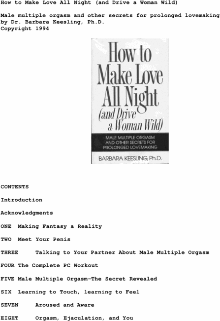 Product picture Make Love All Night.