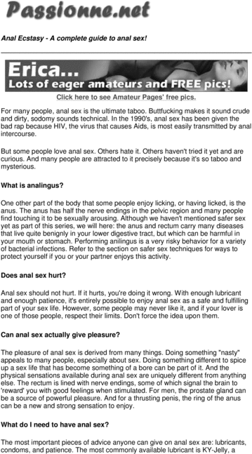 Product picture Anal Ecstasy.